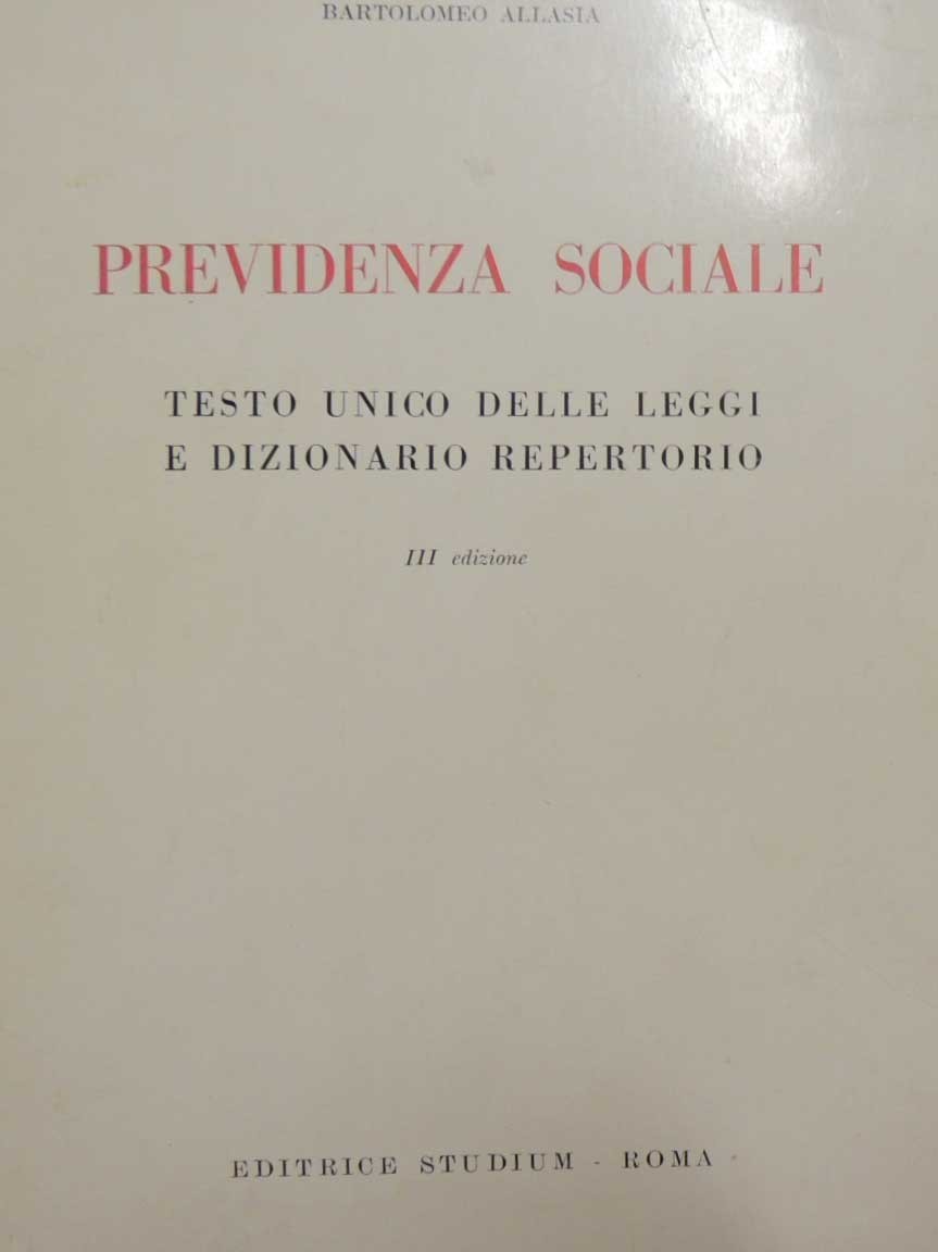 Allasia, Previdenza sociale