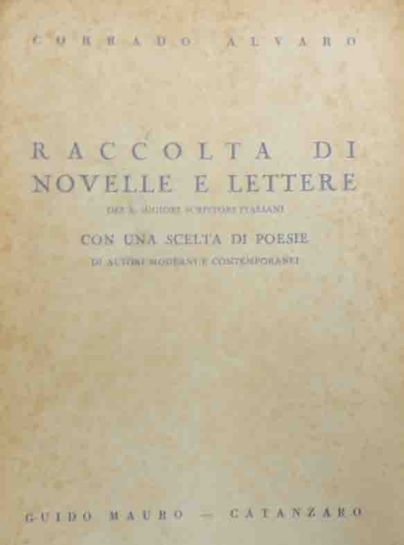 Alvaro, Raccolta di novelle e lettere dei nostri maggiori scrittori