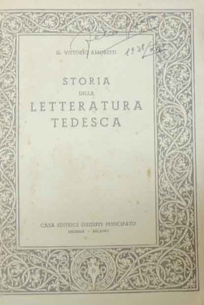 Amoretti, Storia della letteratura tedesca