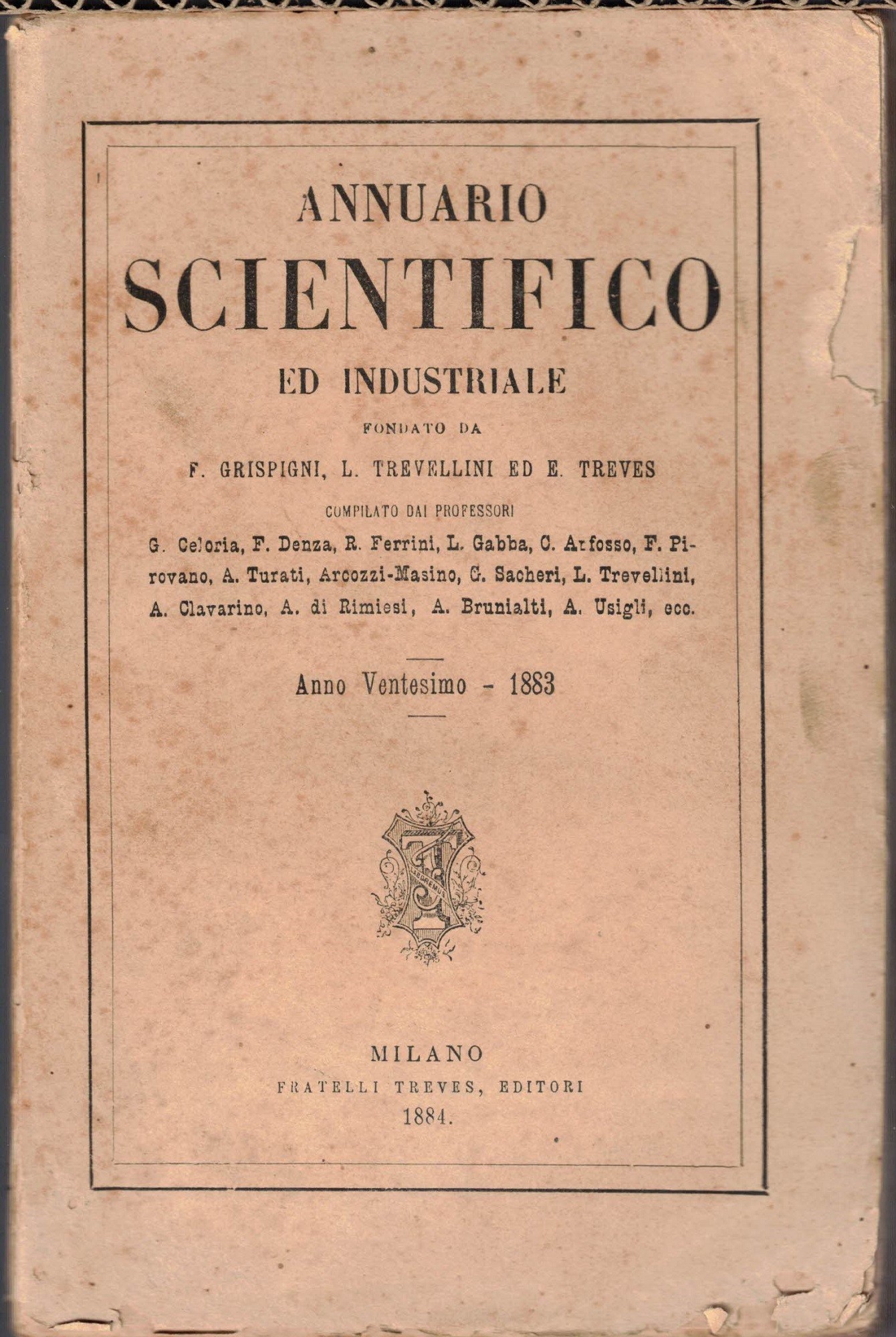 Annuario scientifico ed industriale, a. XX, 1883