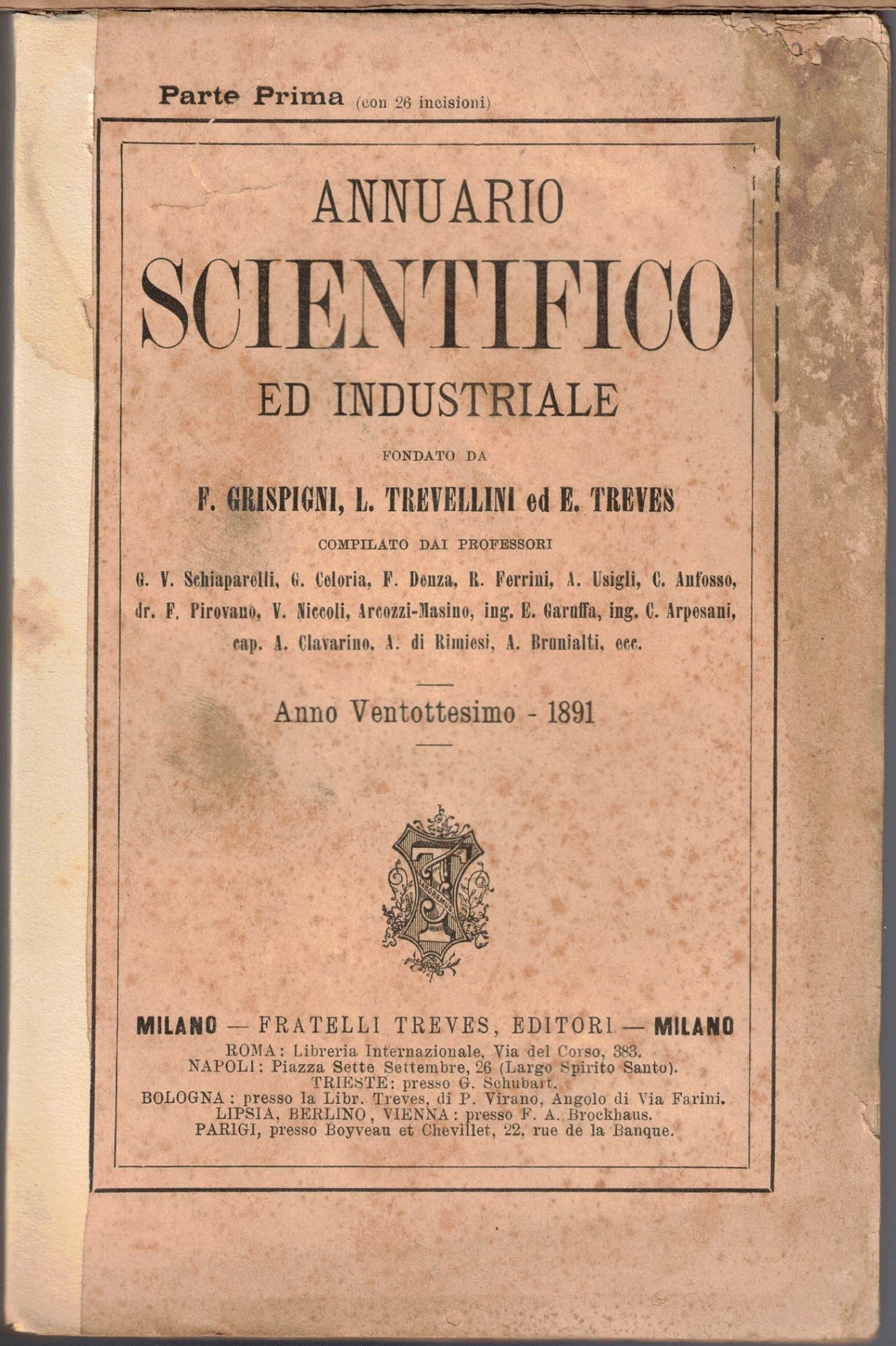 Annuario scientifico ed industriale, a. XXVIII, 1891, pt. I