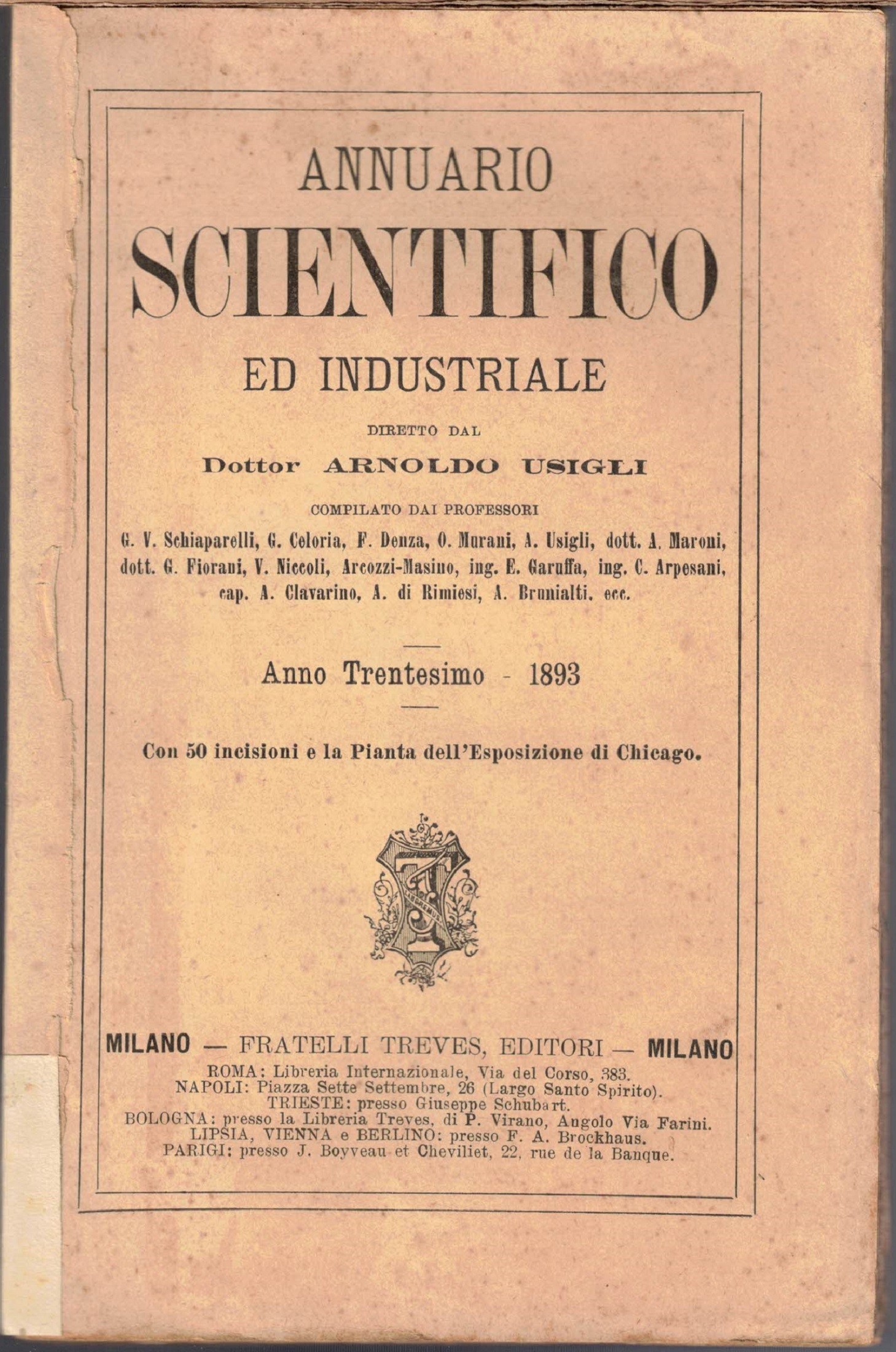 Annuario scientifico ed industriale, a. XXX, 1893