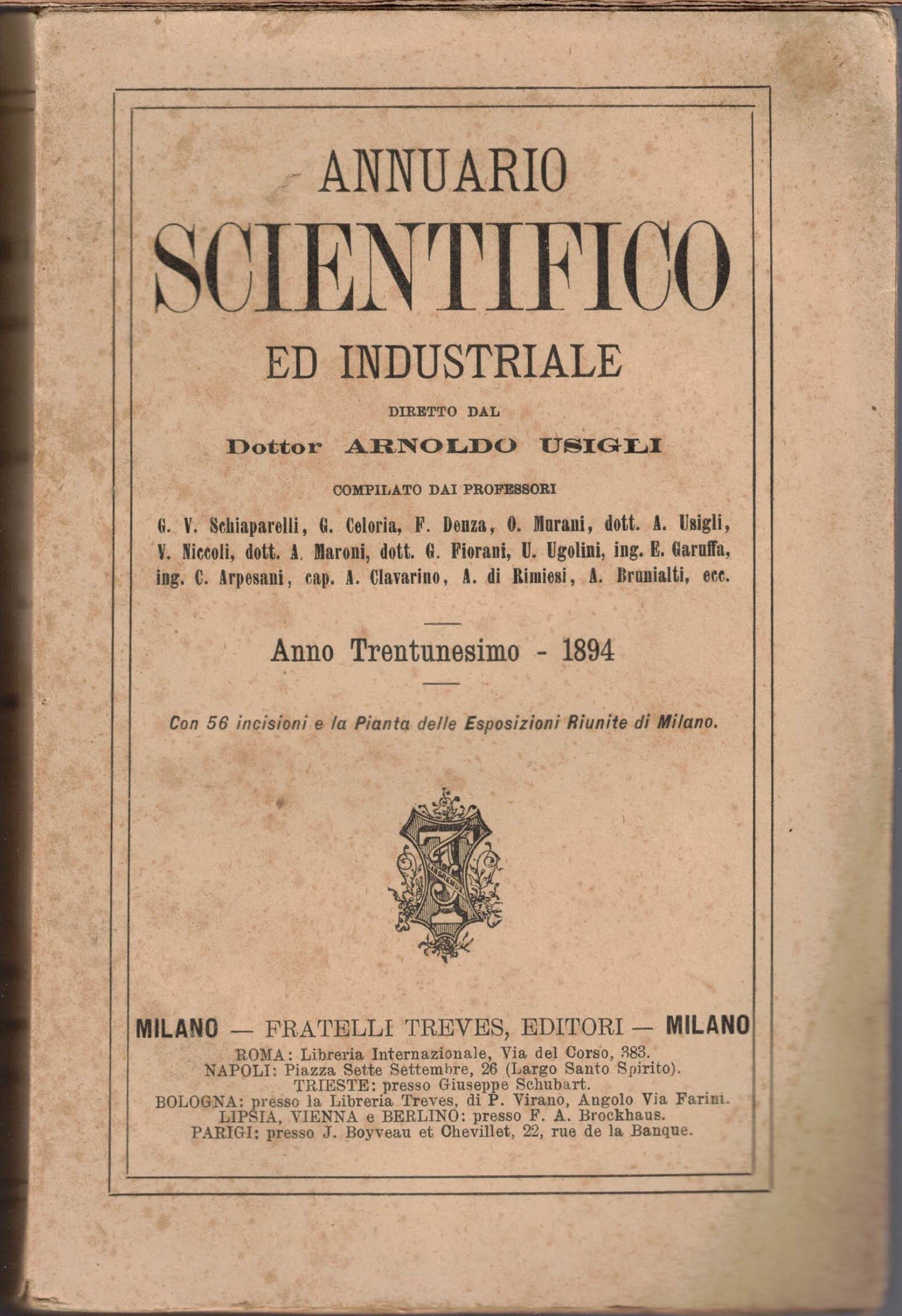 Annuario scientifico ed industriale, a. XXXI, 1894