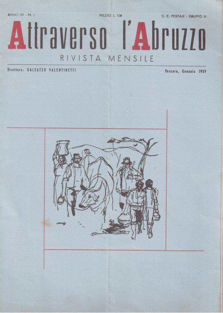 Attraverso l’Abruzzo. Rivista mensile, a. VII, n. 1, gennaio 1959