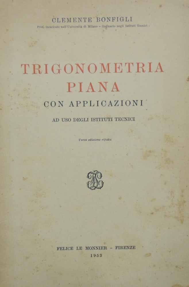 Bonfigli, Trigonometria piana con applicazioni