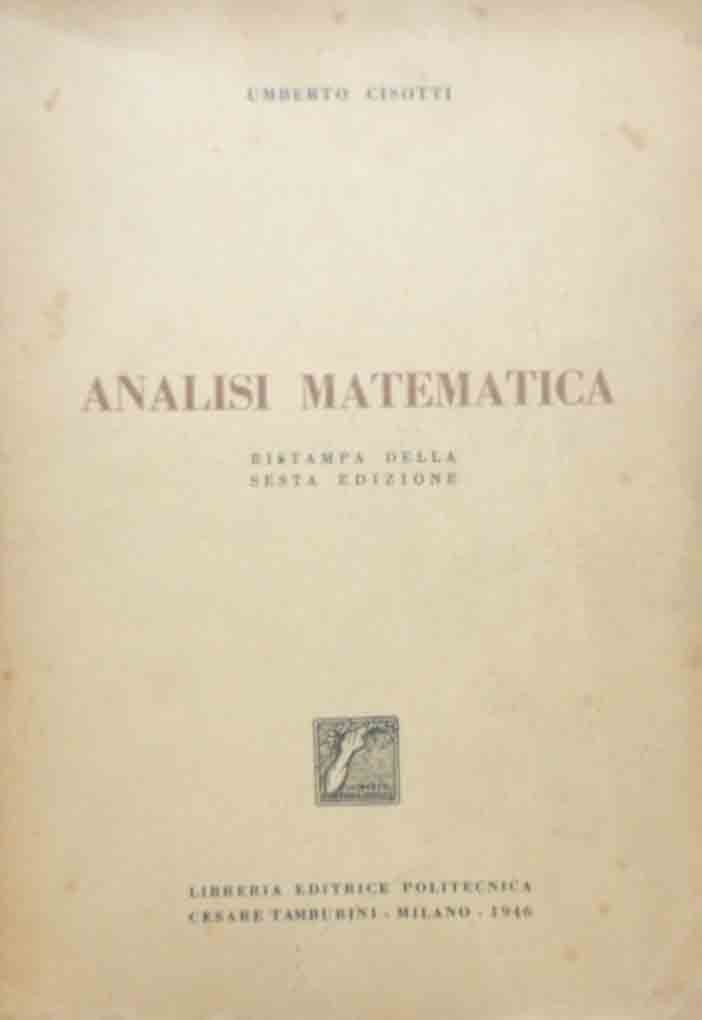 Cisotti, Analisi matematica