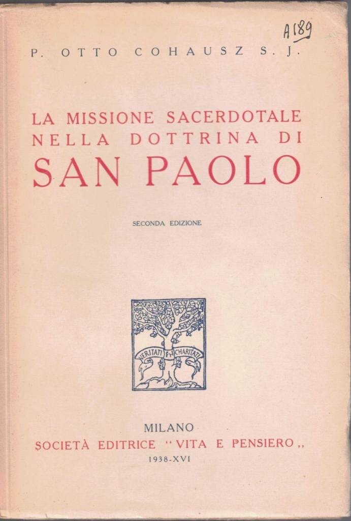 Cohausz, La missione sacerdotale nella dottrina di San Paolo