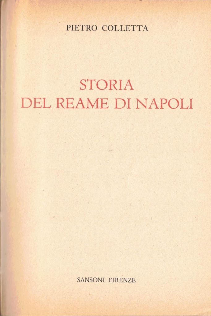 Colletta, Storia del Reame di Napoli