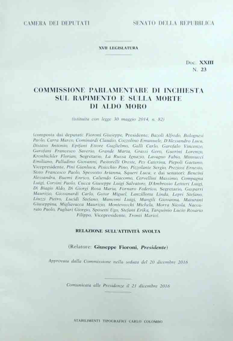 Commissione parlamentare di inchiesta sul rapimento e sulla morte di …