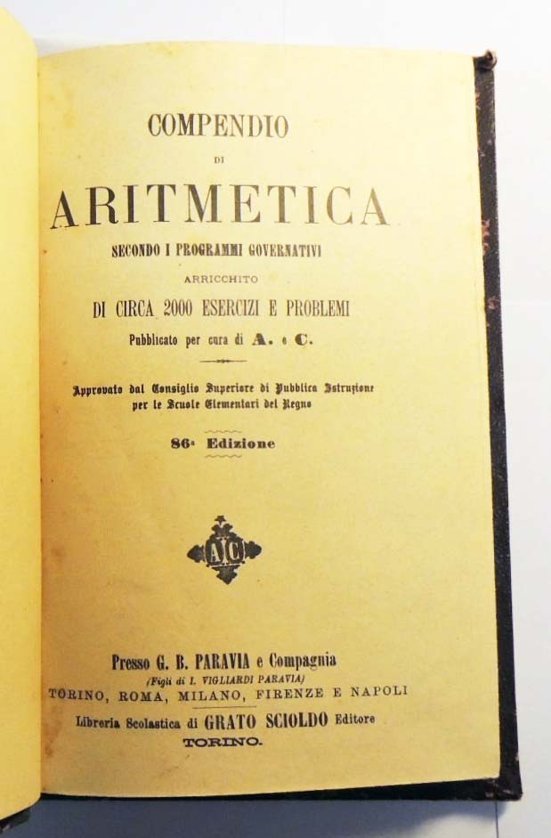 Compendio di aritmetica, per cura di A. e C. + …