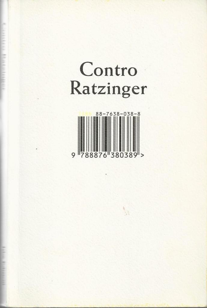Contro Ratzinger. Pamphlet