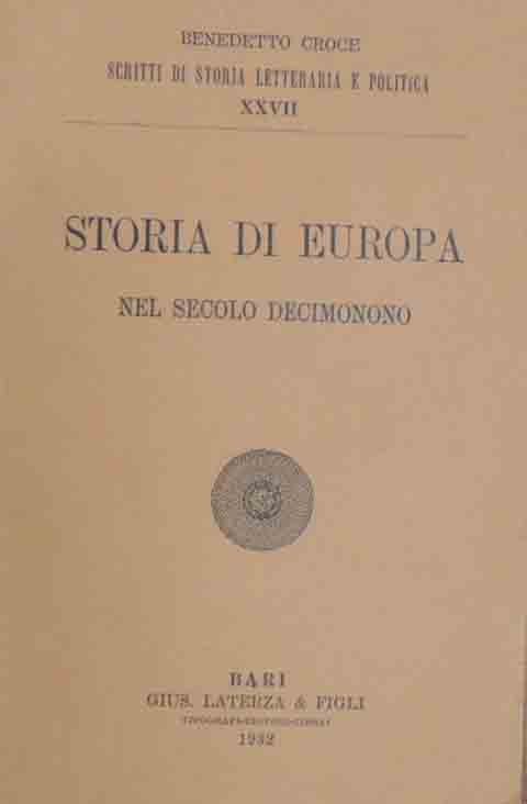 Croce, Storia di Europa nel secolo decimo nono