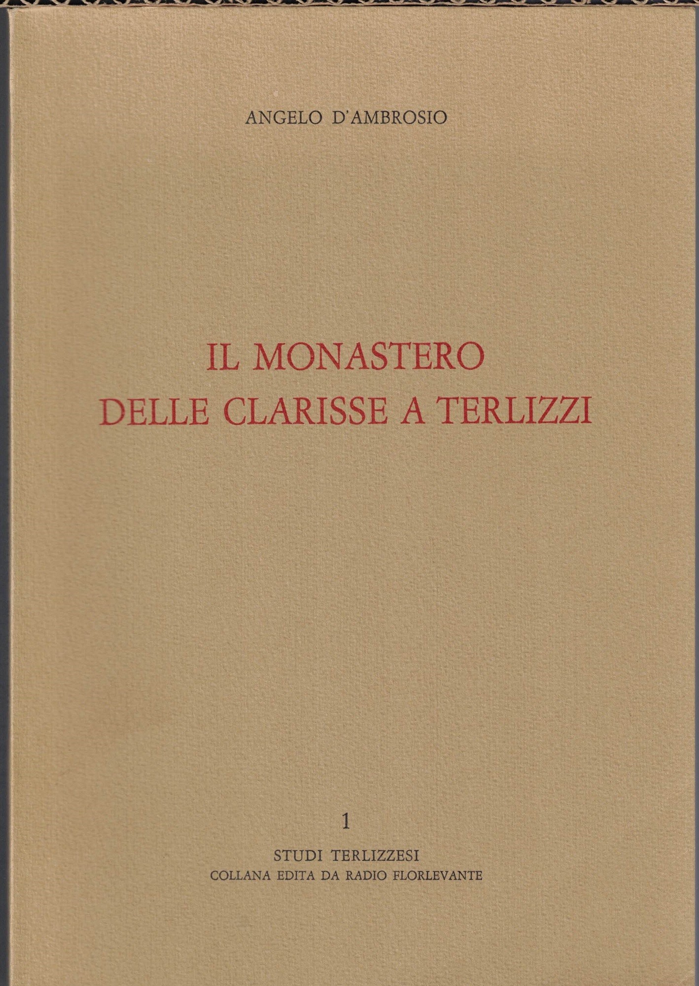 D’ambrosio, Il monastero delle clarisse a Terlizzi