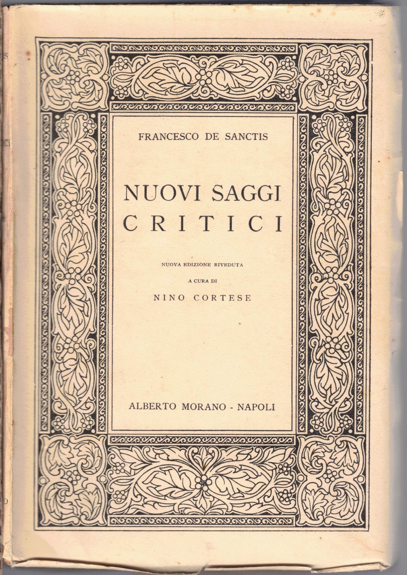 De Sanctis, Nuovi saggi critici