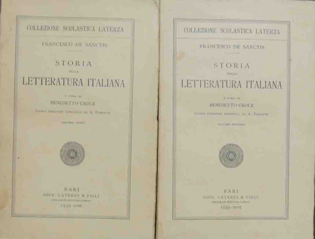 De Sanctis, Storia della letteratura italiana