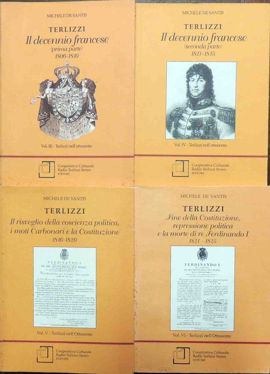 De Santis, Terlizzi nell’Ottocento, 2000-2006 voll. III-VI (4 voll.)