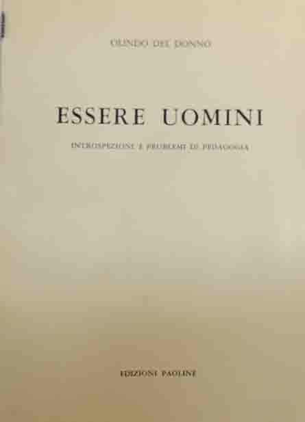 Del Donno, Essere uomini. Introspezioni e problemi di pedagogia