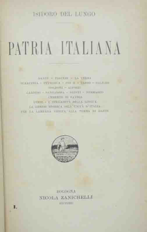 Del Lungo, Patria italiana