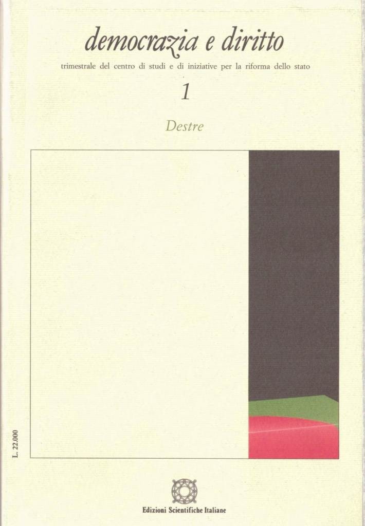 Destre, Democrazia e diritto, a. XXXIV, n. 1, gennaio-marzo 1994