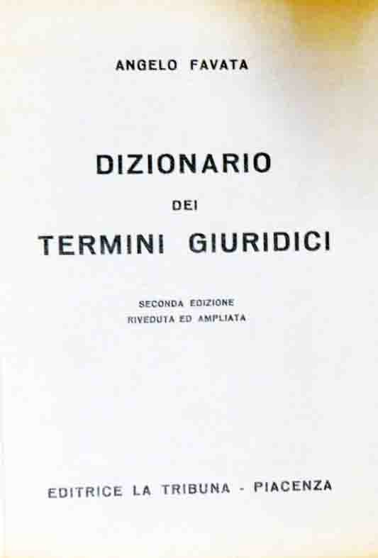 Favata, Dizionario dei termini giuridici