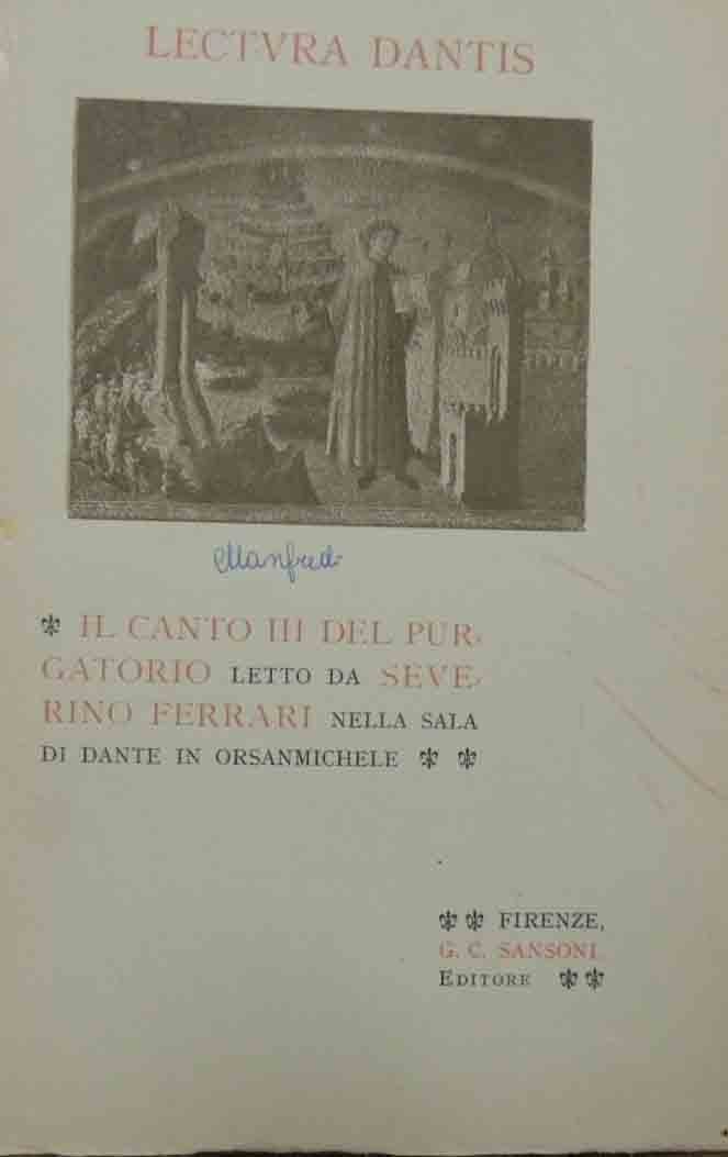 Ferrari, Il Canto III del Purgatorio letto nella Sala di …