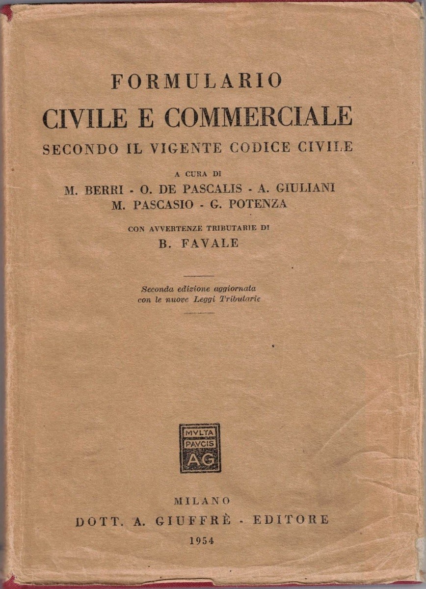 Formulario civile e commerciale, a cura di M. Berri et …