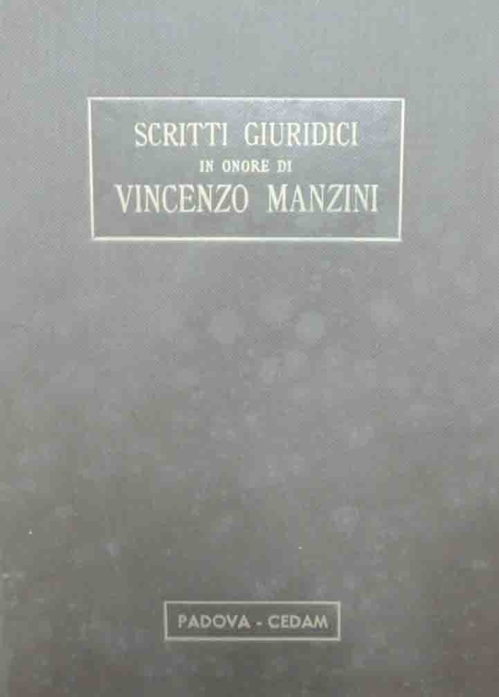 G. Allegra et al., Scritti giuridici in onore di Vincenzo …