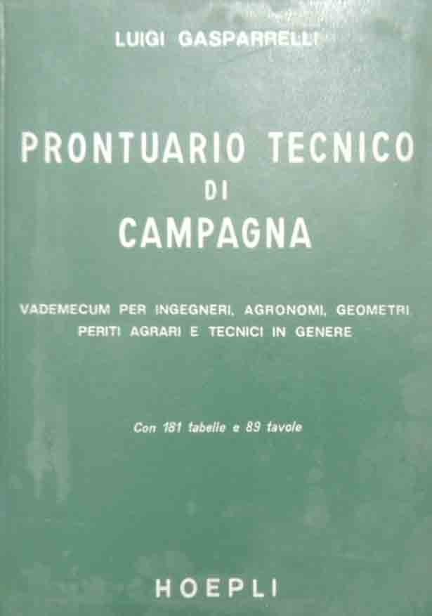 Gasparelli, Prontuario tecnico di campagna