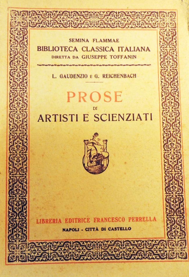 Gaudenzio, Reichenbach, Prose di artisti e scienziati