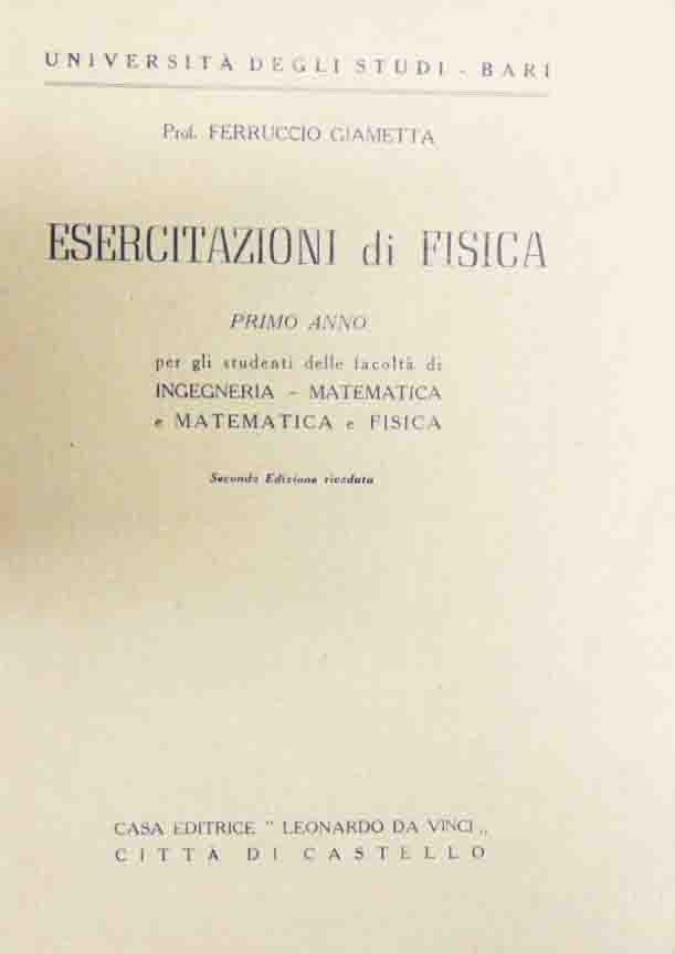 Giametta, Esercitazioni di fisica