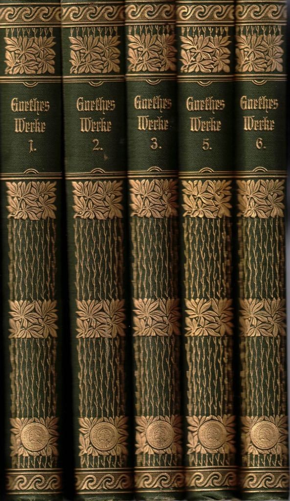 Goethe, Werke, voll. I-III e V-VI (5 voll.)