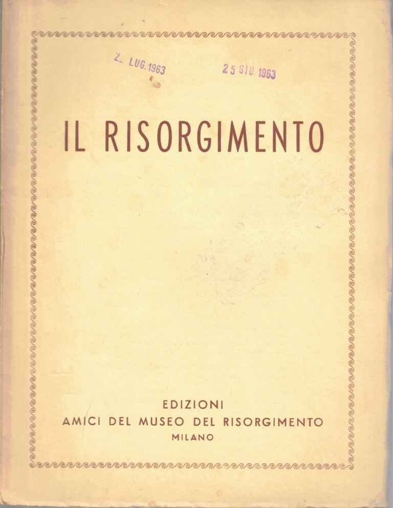 Il Risorgimento, a. XV, n. 2, giugno 1963