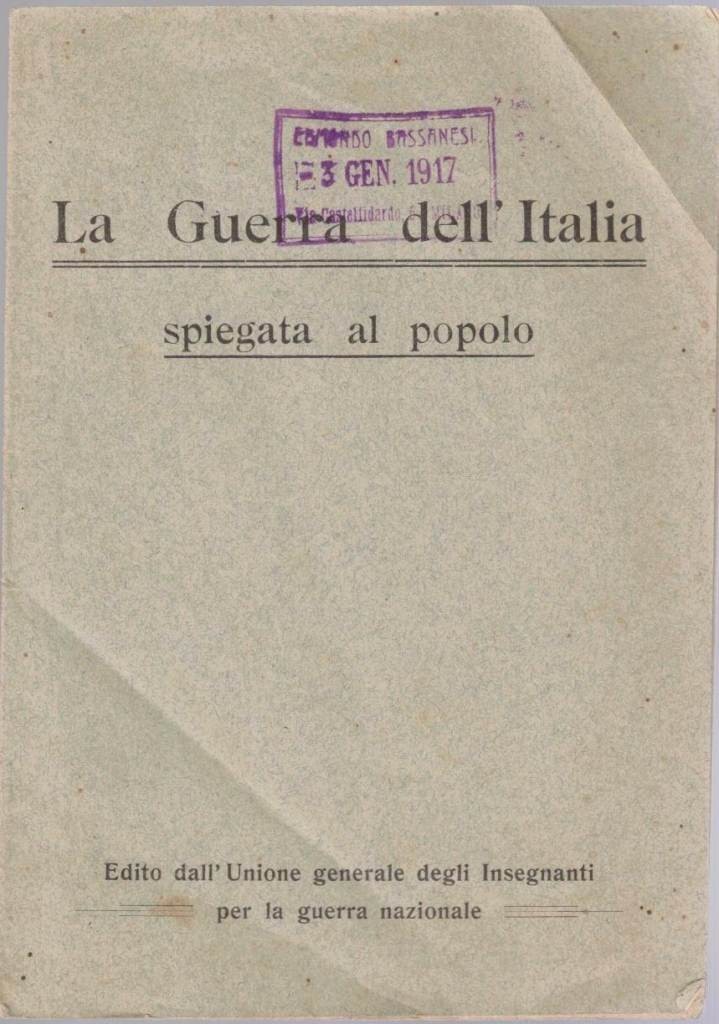 La Guerra dell’Italia spiegata al popolo