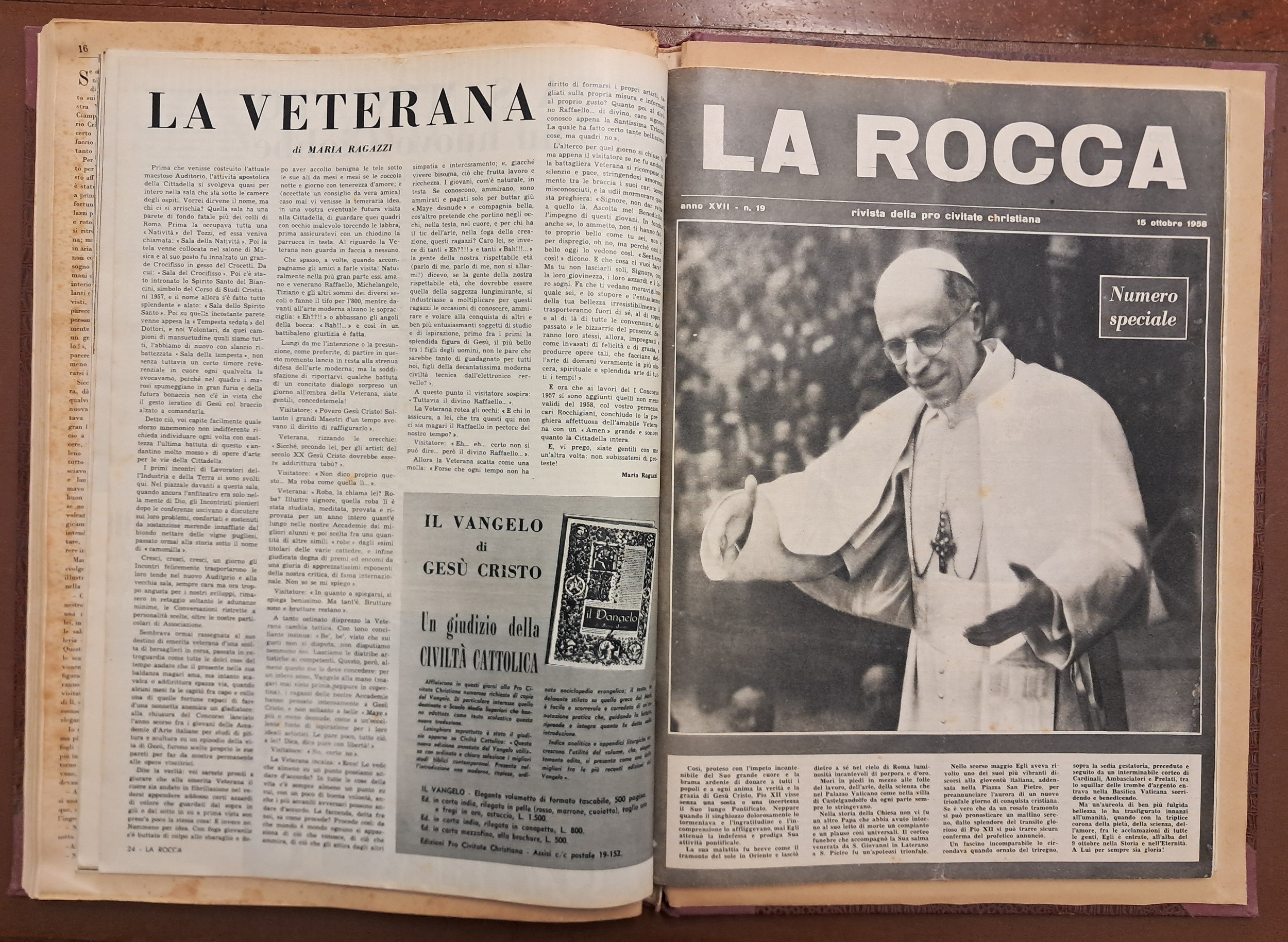 La Rocca, a. XVII, nn. 1-23, gen-dic 1958, annata completa