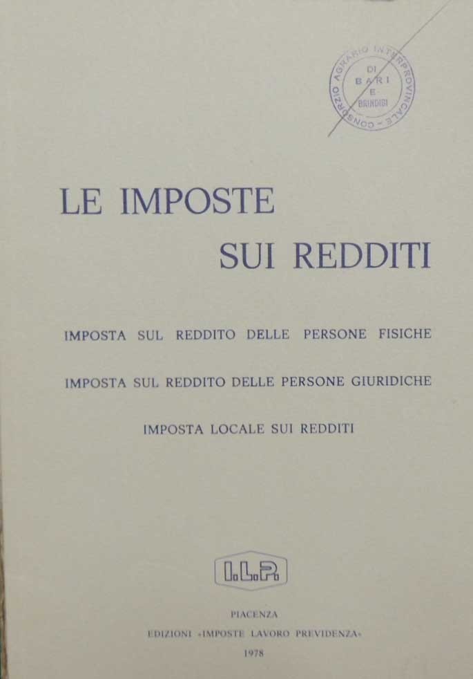 Le imposte sui redditi (1978)