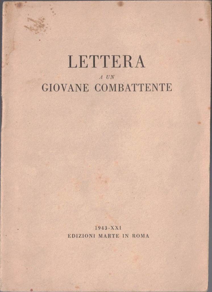 Lettera a un giovane combattente