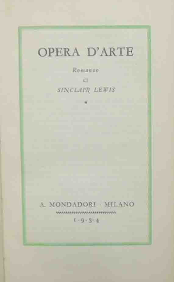 Lewis, Opera d’arte