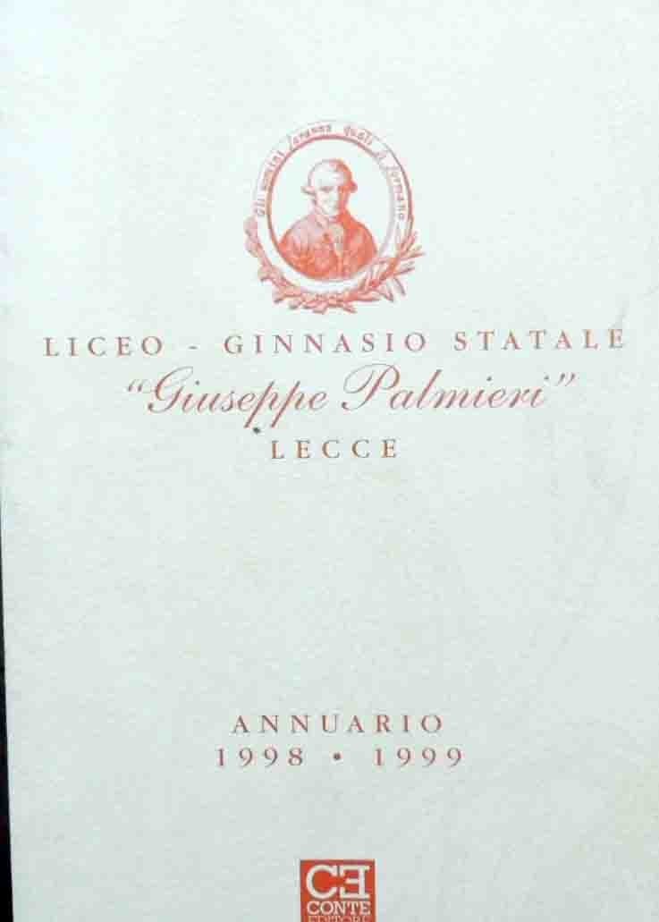 Liceo Ginnasio Satatale Giuseppe Palmieri – Lecce, Annuario 1998-1999