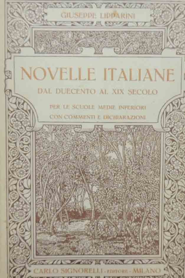 Lipparini, Novelle italiane dal Duecento al XIX secolo