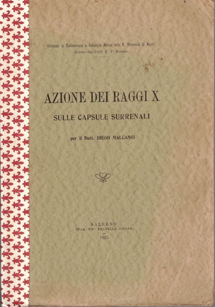 Malcangi, Azione dei raggi X sulle capsule surrenali