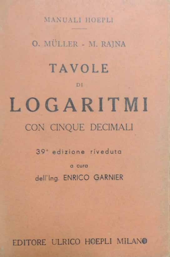 Muller, Rajna, Tavole di logaritmi con cinque decimali