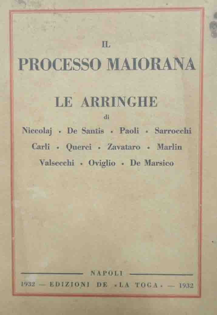 Niccolaj et al., Il processo Maiorana
