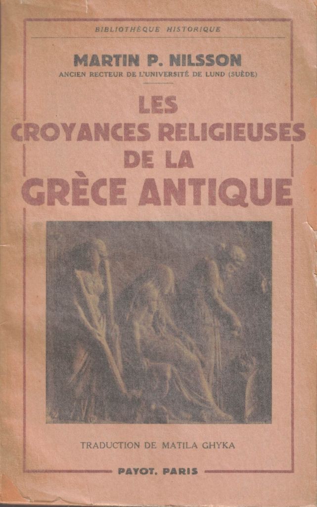 Nilsson, Les croyances religieuses de la Grèce antique