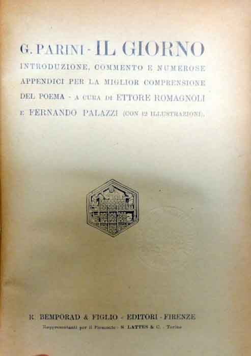 Parini, Il giorno, a cura di Romagnoli e Palazzi