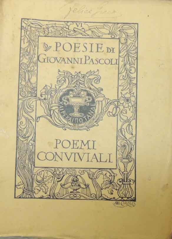 Pascoli, Poemi conviviali