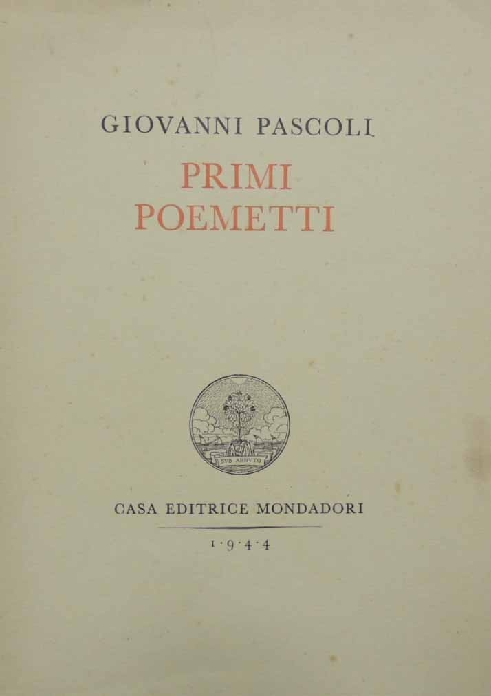 Pascoli, Primi poemetti