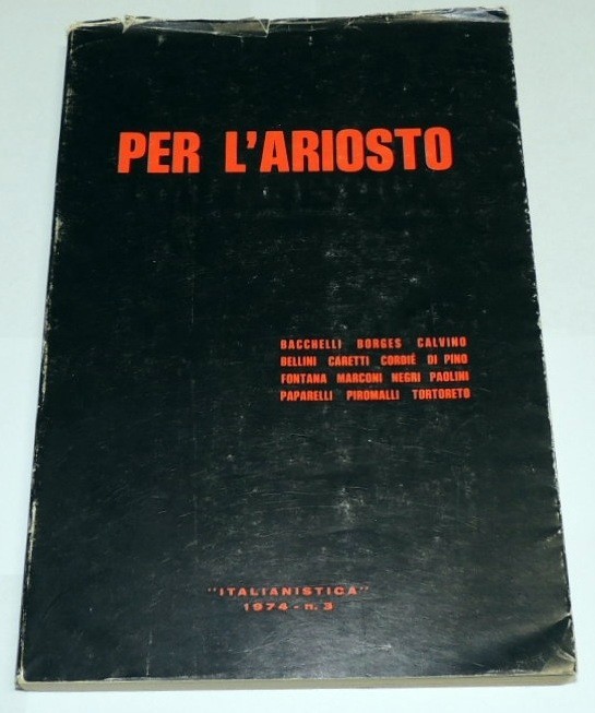 Per l'Ariosto, Rivista di letteratura italiana, a. III, n. 3, …