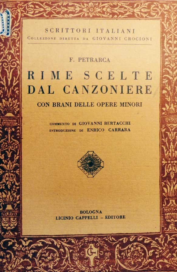 Petrarca, Rime scelte dal Canzoniere con brani delle opere minori, …