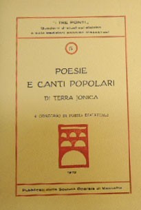 Poesie e canti popolari di terra jonica