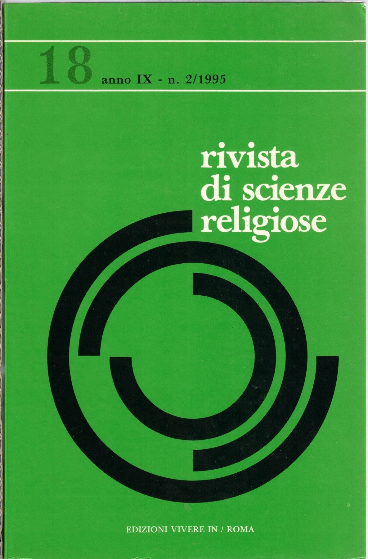 Pontificio Seminario Regionale Pio XI – Molfetta, Rivista di scienze …